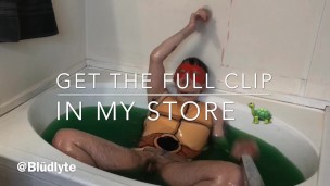 Trans Ninja Turtle Jerks off in Ooze- TEASER. Full vid in store
