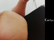 Carlycurvy uses a pink toy on her pussy after slow stripping  15/16