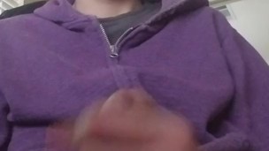 Masturbating and thick cum flow