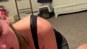 Smoking a blunt while deepthroating part 1