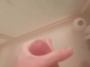 Having A nice tug in the shower