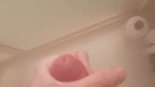 Having A nice tug in the shower