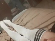 Thigh Highs cumshot 