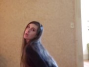 Brunette does striptease to Ride(Somo). Dance and Tease to nude. Boot/heels 6/16