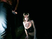 Fortuneteller teen in the forest turns into a succubus horny for devil cum 14/16