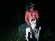 Fortuneteller teen in the forest turns into a succubus horny for devil cum 9/16