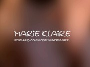 Friend checked how deepthroat my is and cumshot on face - bj Marie Klaire 1/16