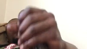 Laying down dick out 