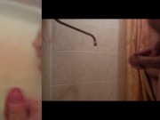 Cum after 4 days of abstinence (2 camera angles)