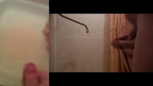 Cum after 4 days of abstinence (2 camera angles)