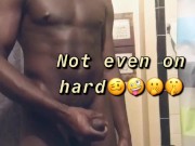 Black buff teen with package 
