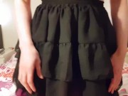 Cute Halloween Kitten Wets her Diaper 10/16