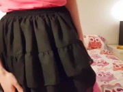 Cute Halloween Kitten Wets her Diaper 4/16