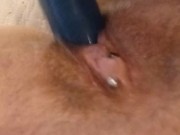 Big blue dildo