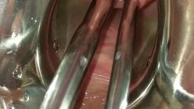 Piss Re-injection - Female Urethral Sounding - BDSM Stretched Wide Peehole