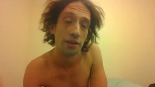 Topless Transgirl Touching Her Eyes
