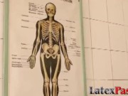 Babe anal fucked by doctor while having a speculum in pussy 11/16