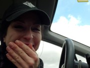 Public Blowjob Deepthroat Practice In A Busy Parking Lot 13/16