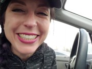 Public Blowjob Deepthroat Practice In A Busy Parking Lot 15/16