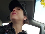 Public Blowjob Deepthroat Practice In A Busy Parking Lot 16/16