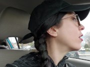 Public Blowjob Deepthroat Practice In A Busy Parking Lot 4/16