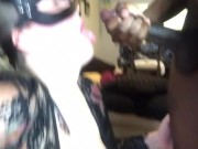 BBW slut tease, sucks, and fuck BBC and gets facial 16/16