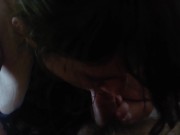 Blowjob ends with cum in mouth 15/16