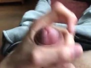 Moaning and spitting on my cock in the livingroom 1/16