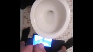 POV Transgirl Pissing On Herself and Camera; Double Angles