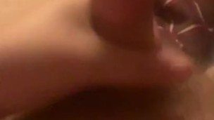 Jerking his big dick