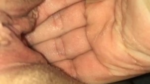 Trying to fist my tight pussy