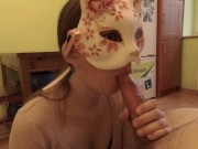 Kitchen adventure - two cumshots in mouth and ass 6/16