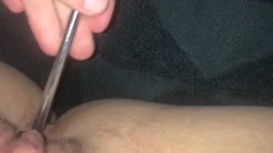 Fucking with a screwdriver 