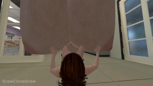 Growth in the Halls (Giantess growth, Breast Expansion, Ass Expansion)