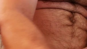 Muscle bear drops a thick cumshot!
