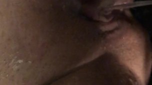Cum on her pussy and then piss all over her
