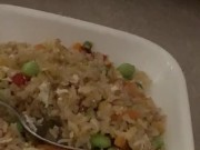 Rice And Pussy For Dinner