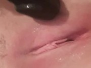 Fucking my tight pussy 