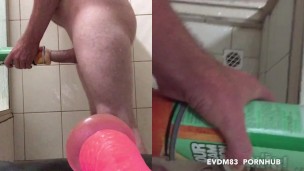 A bit of shower fun with sex toys