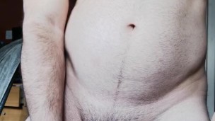 Vibrator makes cock cum