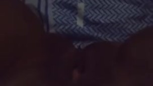 Fucking her horny pussy with TV REMOTE CONTROL till she cum and squirt