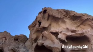 Doggystyle Fucking in the Desert with Butt Plug: Outdoor Sex Adventure #21