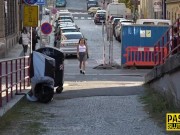 Fetish throated babe toys and gets anal 1/16