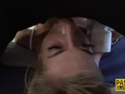 Fetish throated babe toys and gets anal 9/16