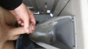 POV Transgirl In PortaPotty Too Nervous To Piss Outside on Cam For 1st Time