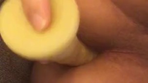 Jock fucks his hole with dildos 