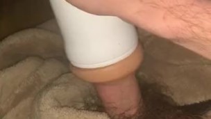 boy playing with his favorite sex toy