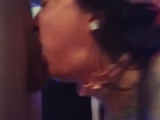 Cute sloppy face fuck deepthroat messy tease