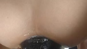 極太アナルプラグで拡張