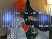 Sadistic sister inlaw dominates foot slave in pantyhose for her pleasure  1/16